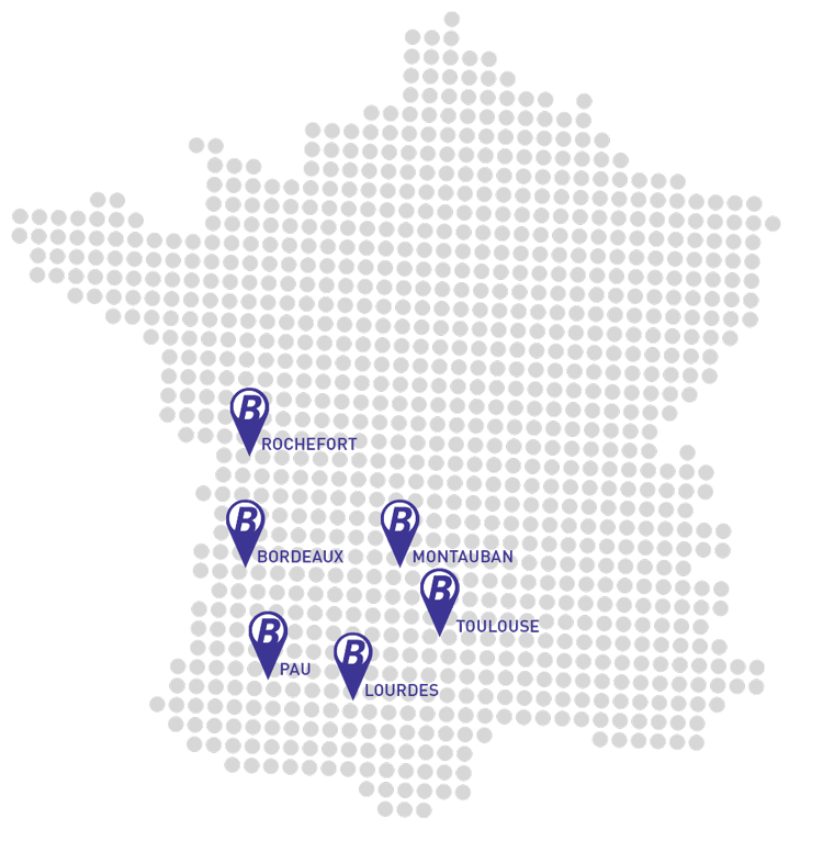 Carte d'implantation